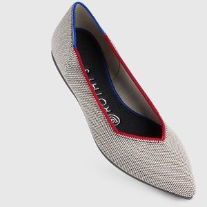 Rothy’s RARE piped point gray shoe sz 8.5